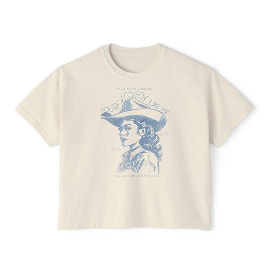 Cowboy like me crop tee