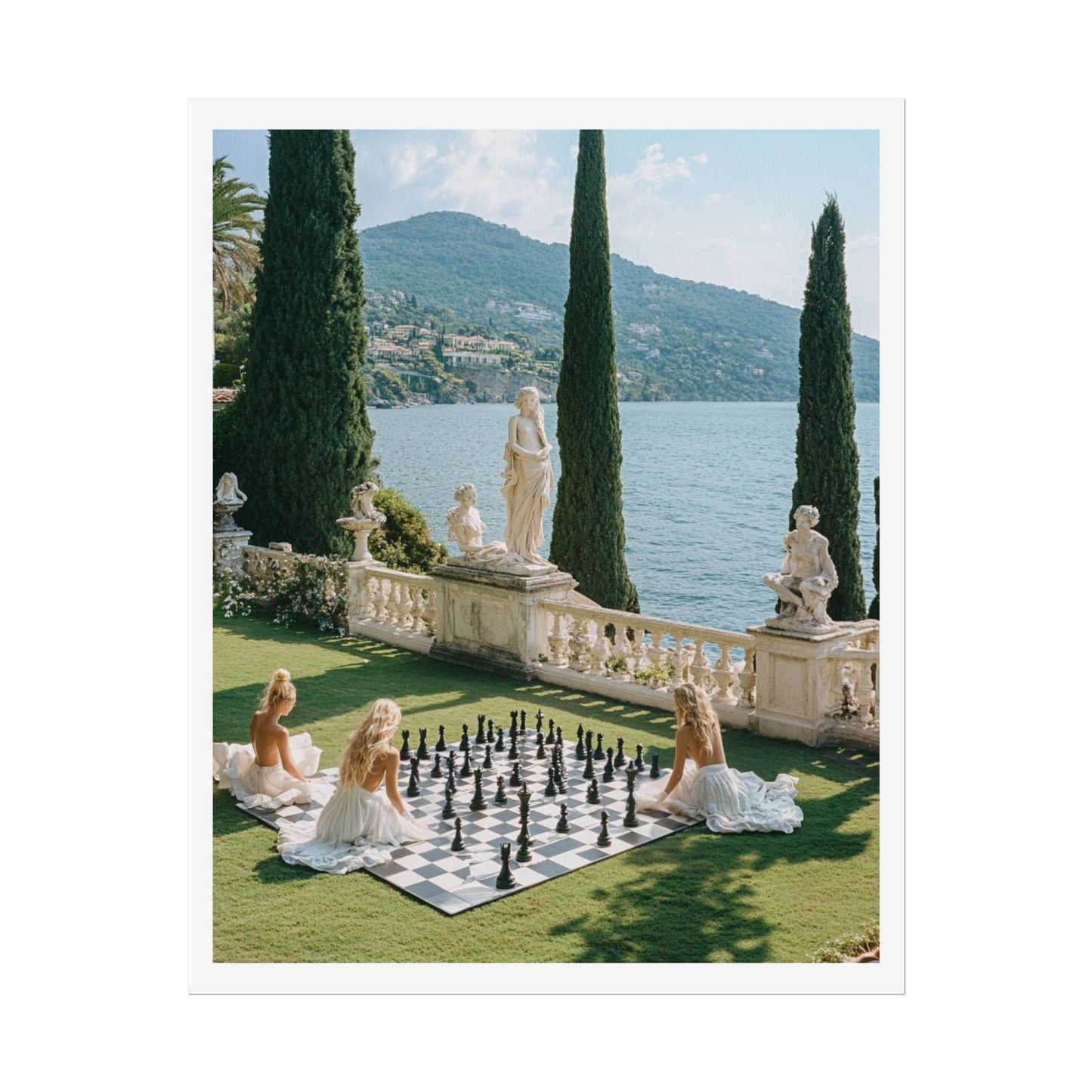 French Riviera Chess Photo Print