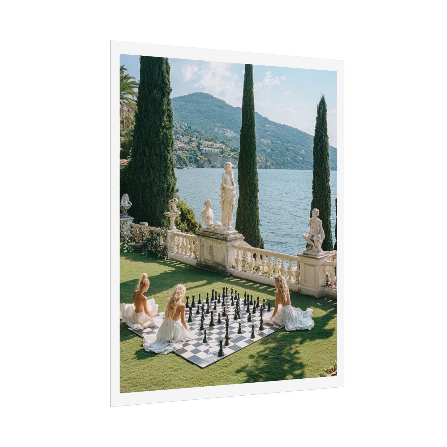 French Riviera Chess Photo Print