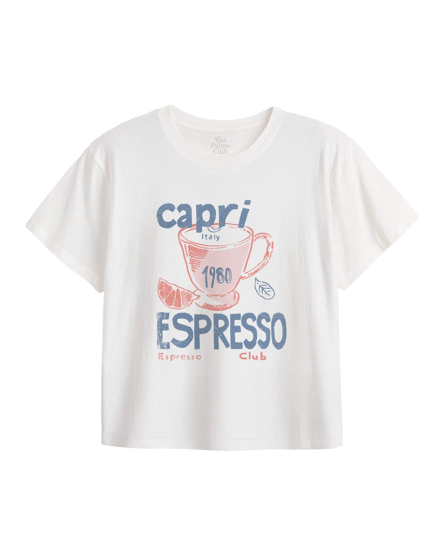 Capri Italy Espresso Club Crop Tee