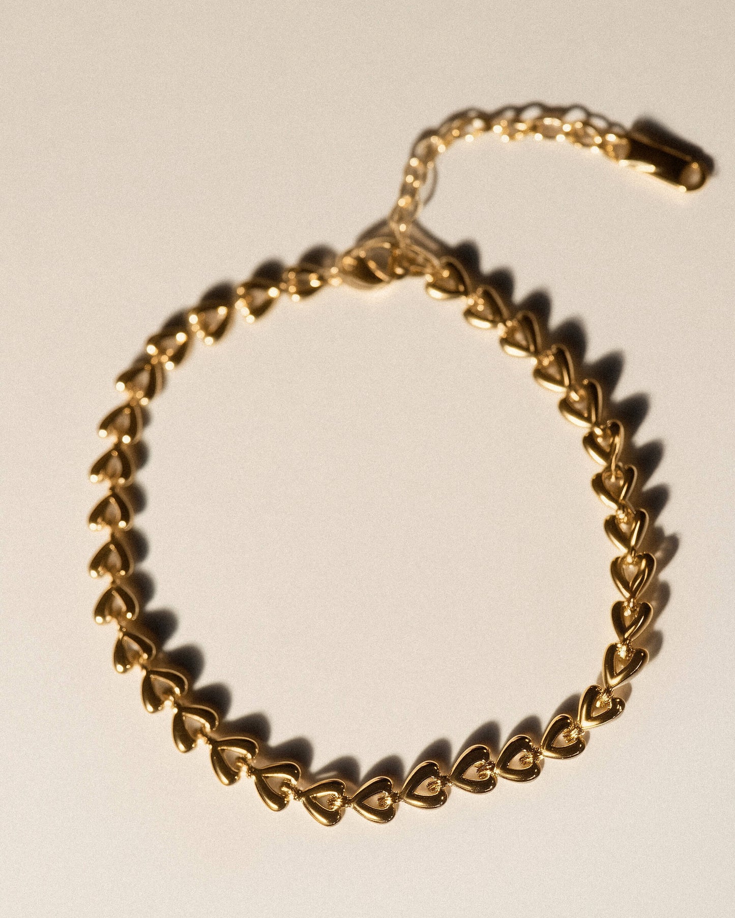 Gold Hearts Chain Bracelet | 18k Gold Stainless Steel Bracelet