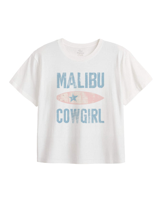 Malibu Cowgirl Surf Crop Tee