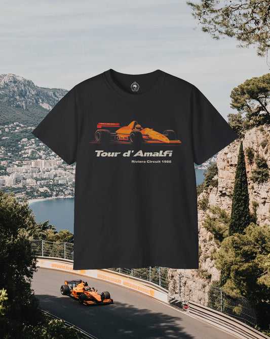 Tour D'Amalfi Race Car Graphic Tee
