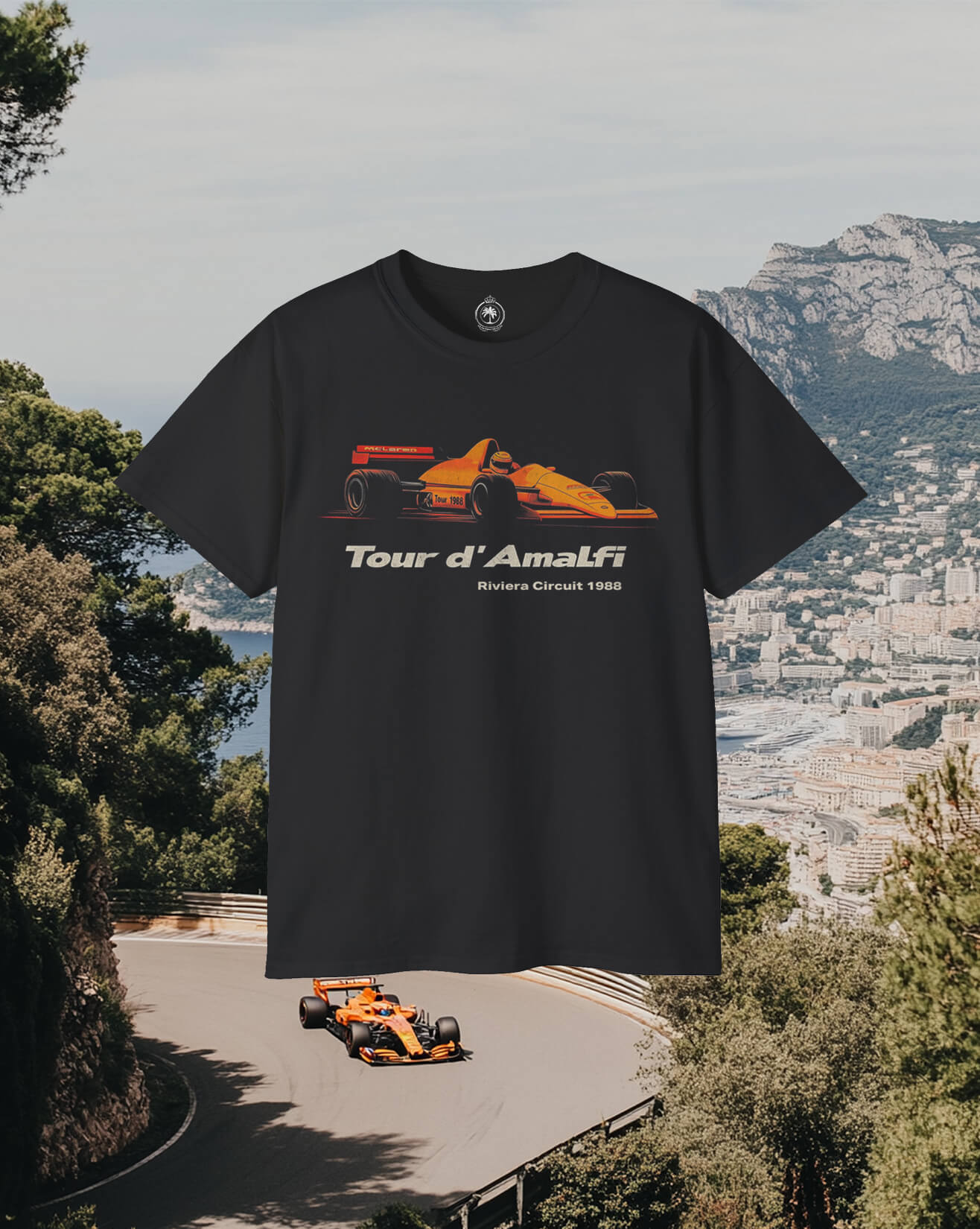 Tour D'Amalfi Race Car Graphic Tee