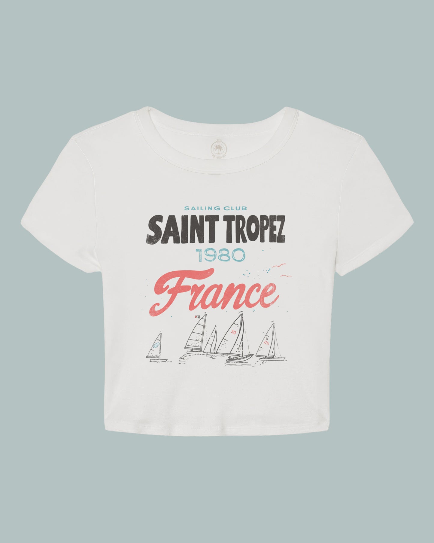 Saint Tropez France Sailing Club Women's Baby Tee