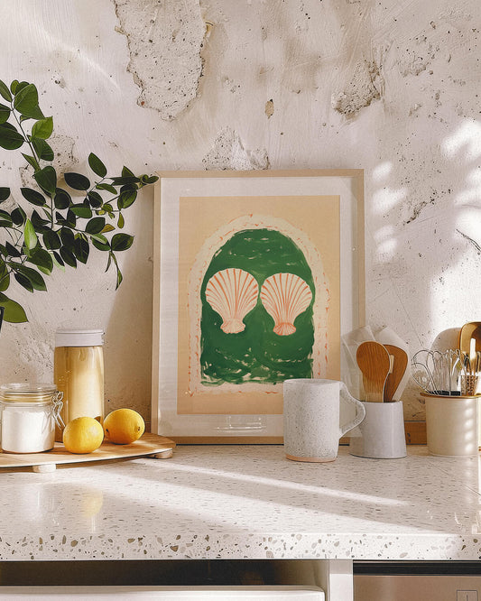 Vintage Seashells Painting Art Print