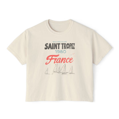 Saint Tropez Sailing Club Crop Tee