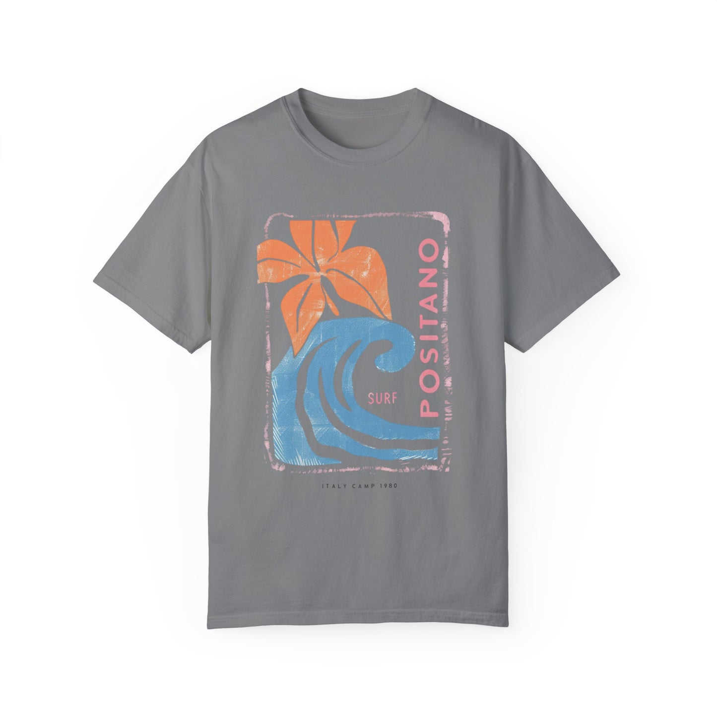 Positano Italy Surf Graphic Tee