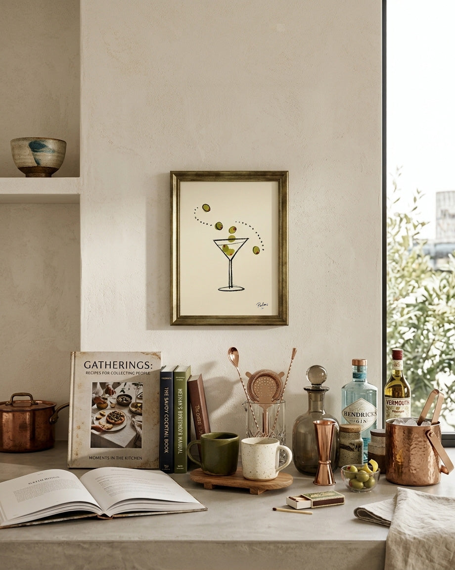 Olive Martini Art Print