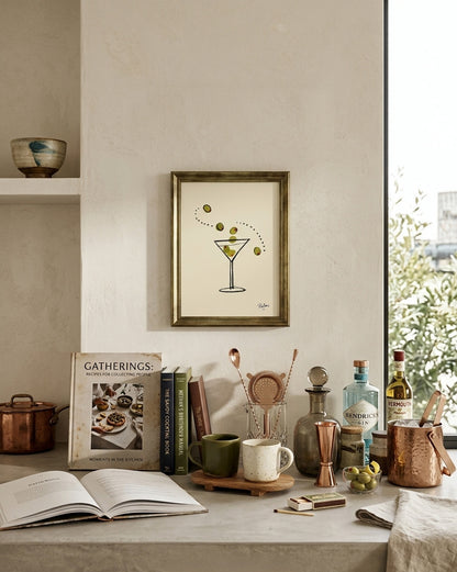 Olive Martini Art Print