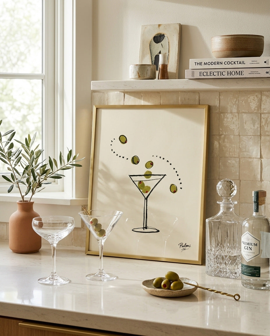 Olive Martini Art Print