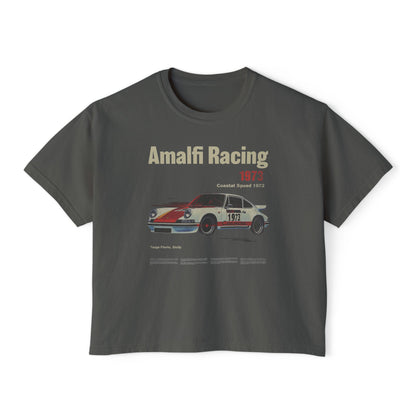 Amalfi Racing Sicily Italy Graphic Crop Tee