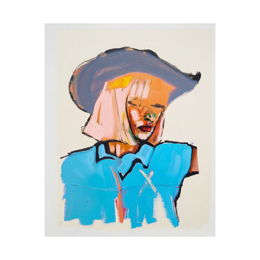 Electric Outlaw Abstract Cowgirl Painting