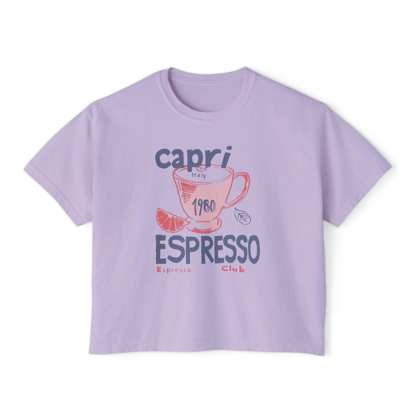 Capri Italy Espresso Club Crop Tee