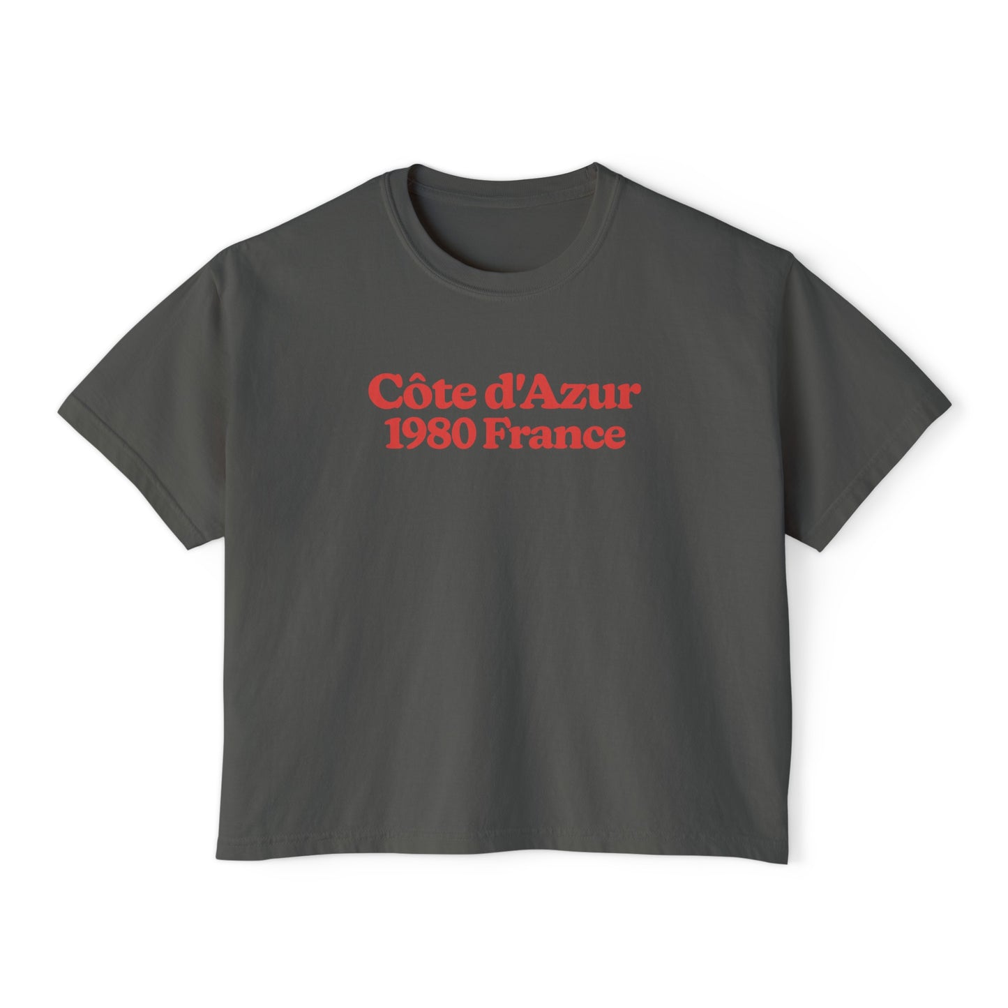 Côte d'Azur French Riviera 1980 France Crop Tee