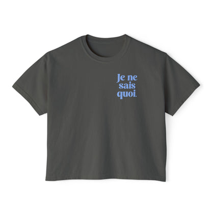 Je Ne Sais Quoi Crop Tee