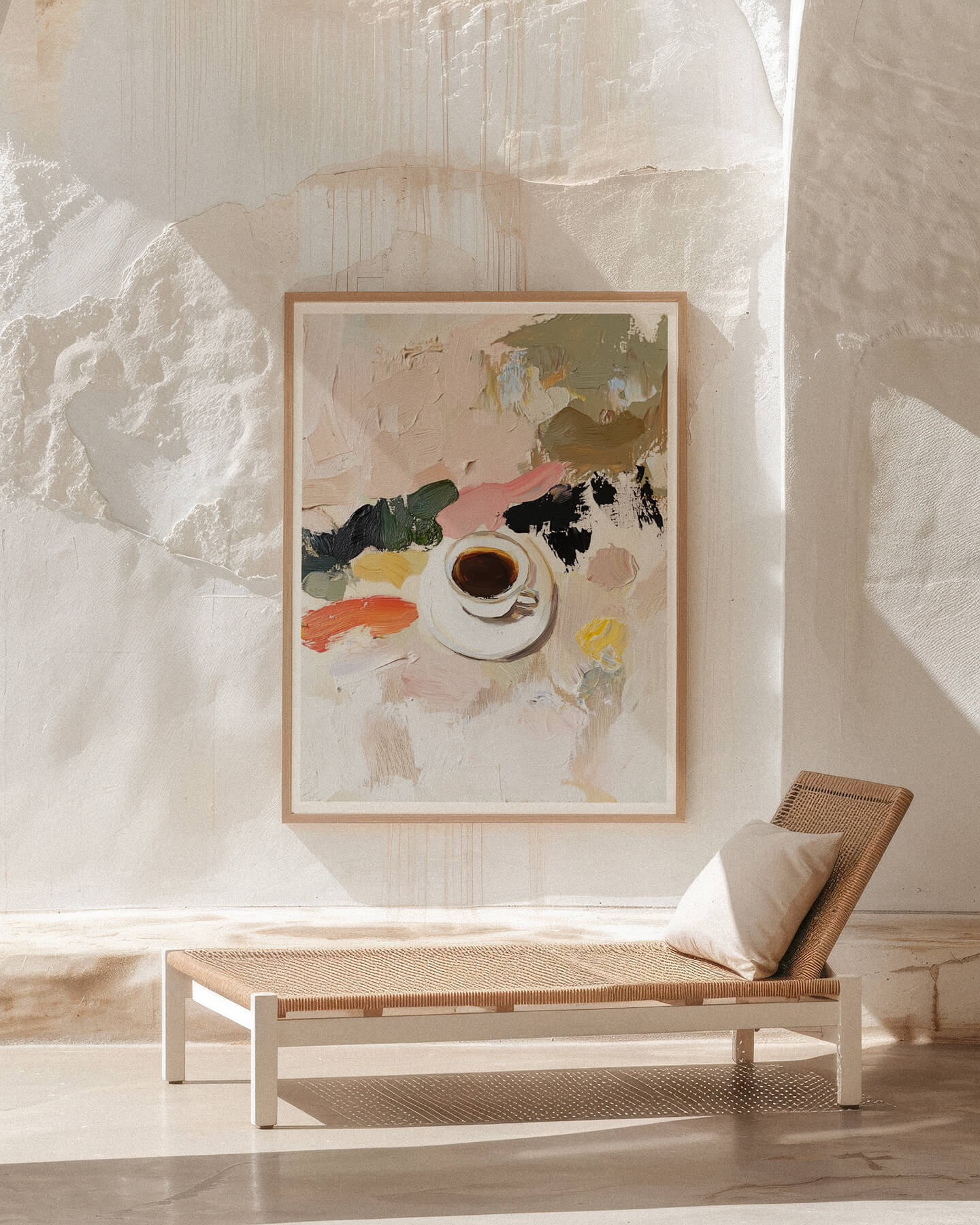 Coffee in Abstract Art Print - Italian Espresso Painting