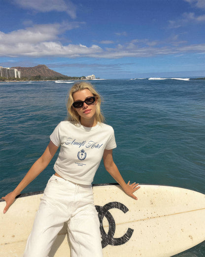 Amalfi Hotel Crop Tee