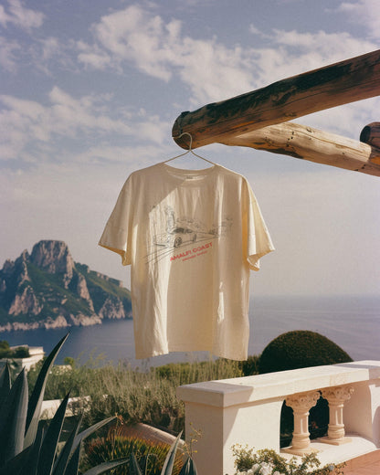 Amalfi Coast Vintage Car Show Graphic Tee