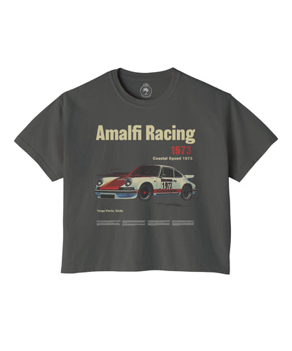 Amalfi Racing Sicily Italy Graphic Crop Tee