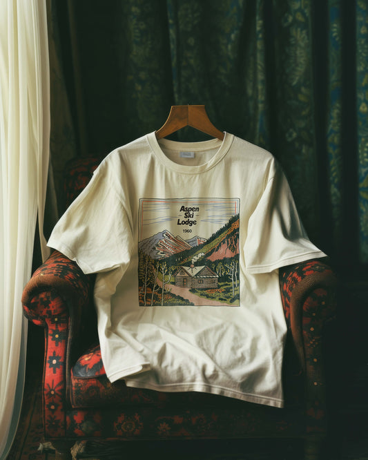 Aspen Colorado Ski Lodge Graphic Tee