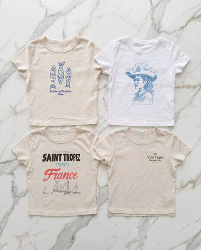 Sardines Fish Sardinia Italy Ribbed Baby Tee