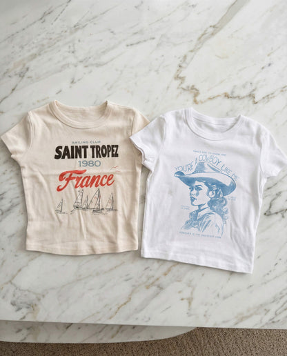 Cowboy Like Me Cowgirl Baby Tee