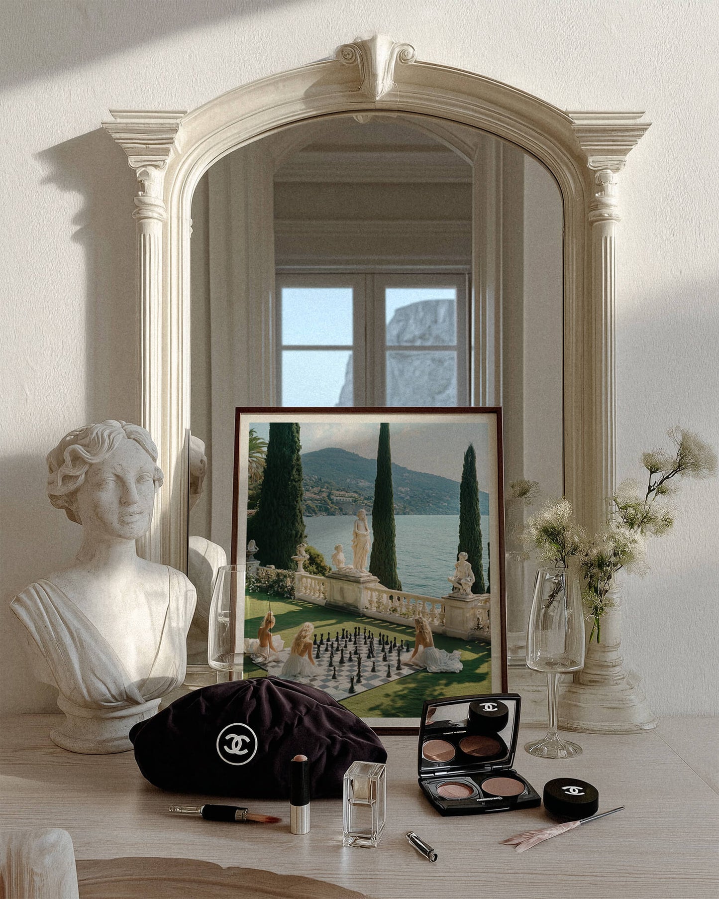 French Riviera Chess Photo Print