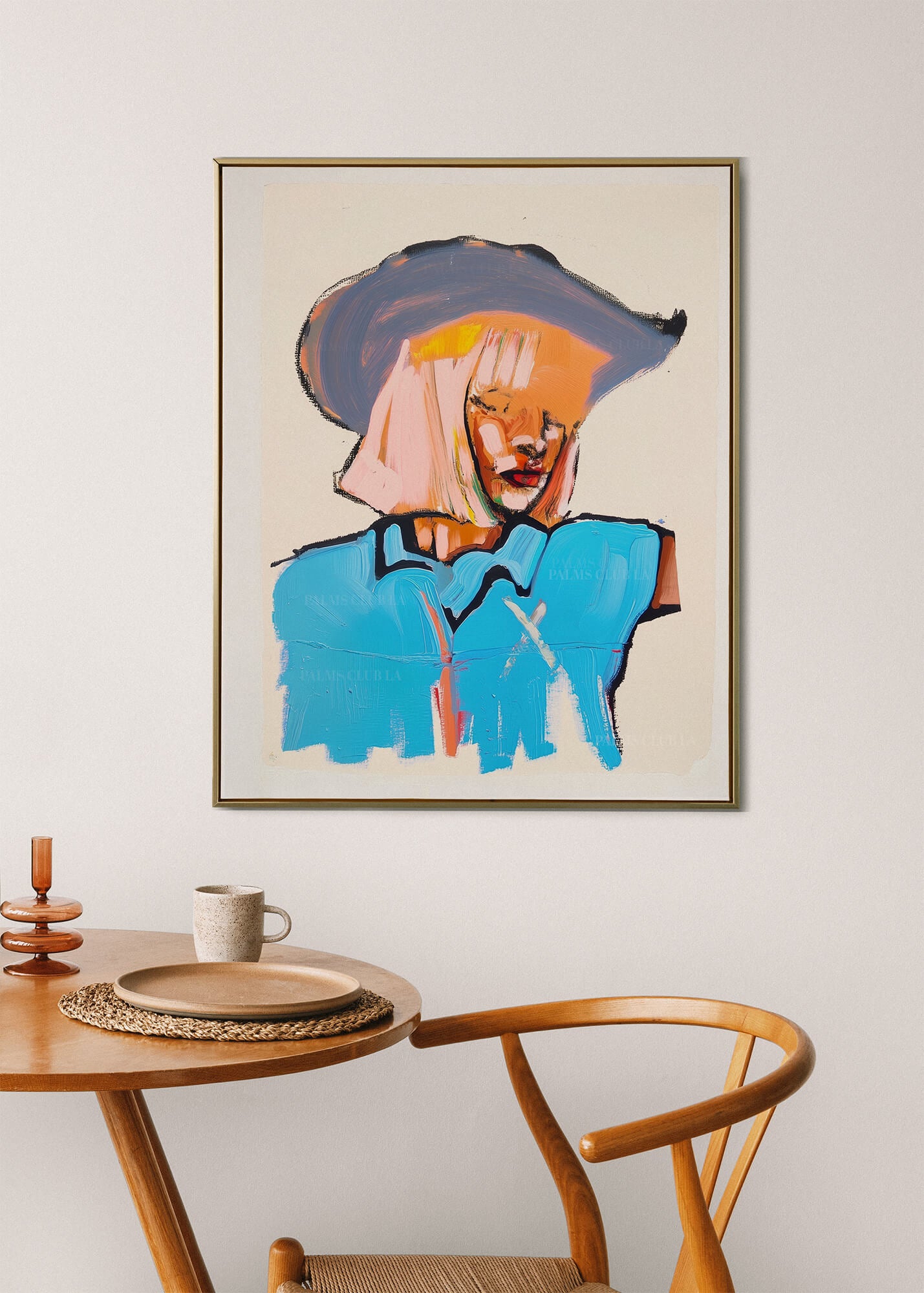 Electric Outlaw Abstract Cowgirl Painting