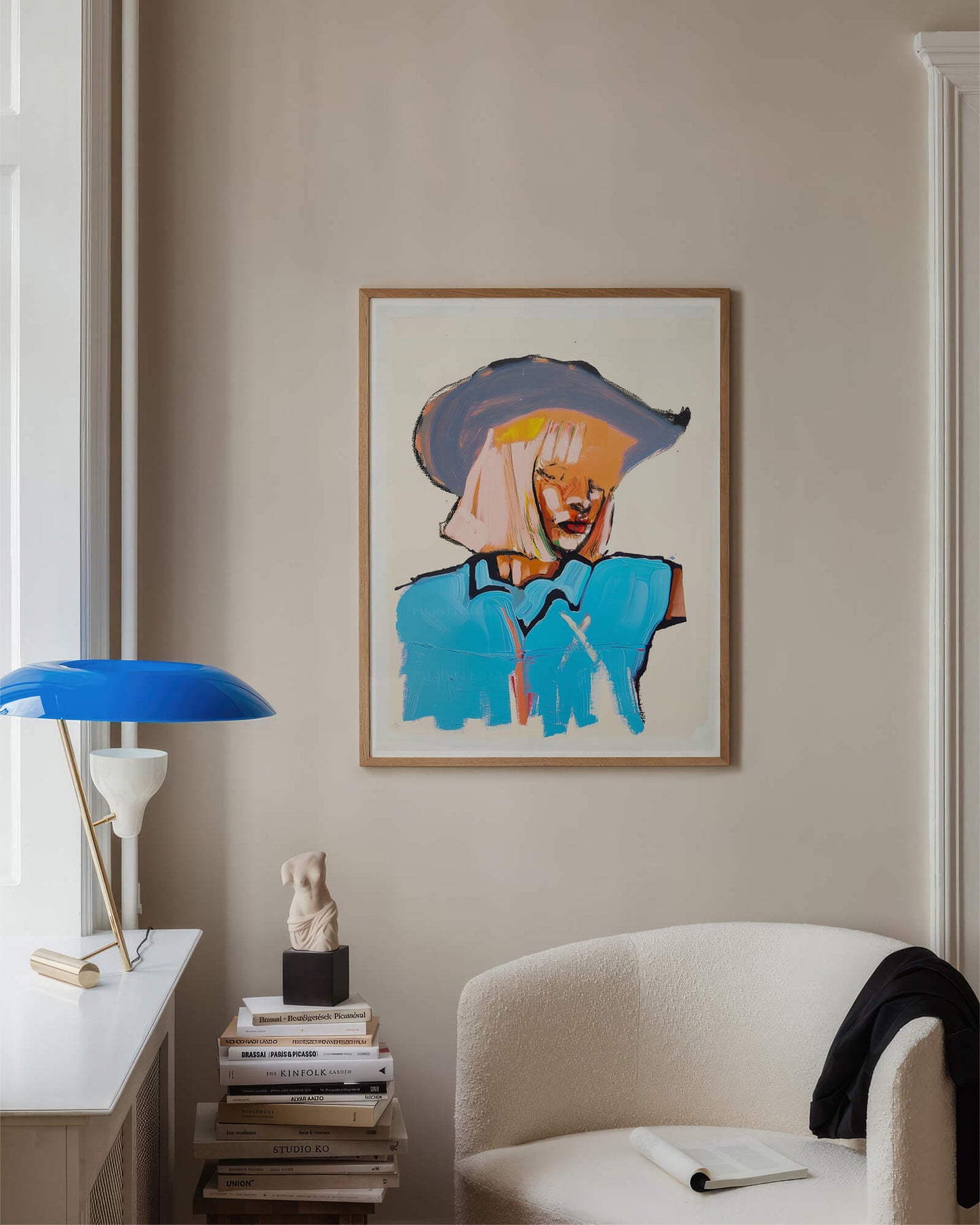 Electric Outlaw Abstract Cowgirl Painting