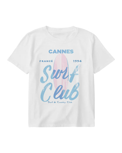 Cannes France Surf & Country Club Graphic Tee