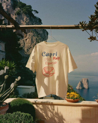 Capri Italy Espresso Club Graphic Tee