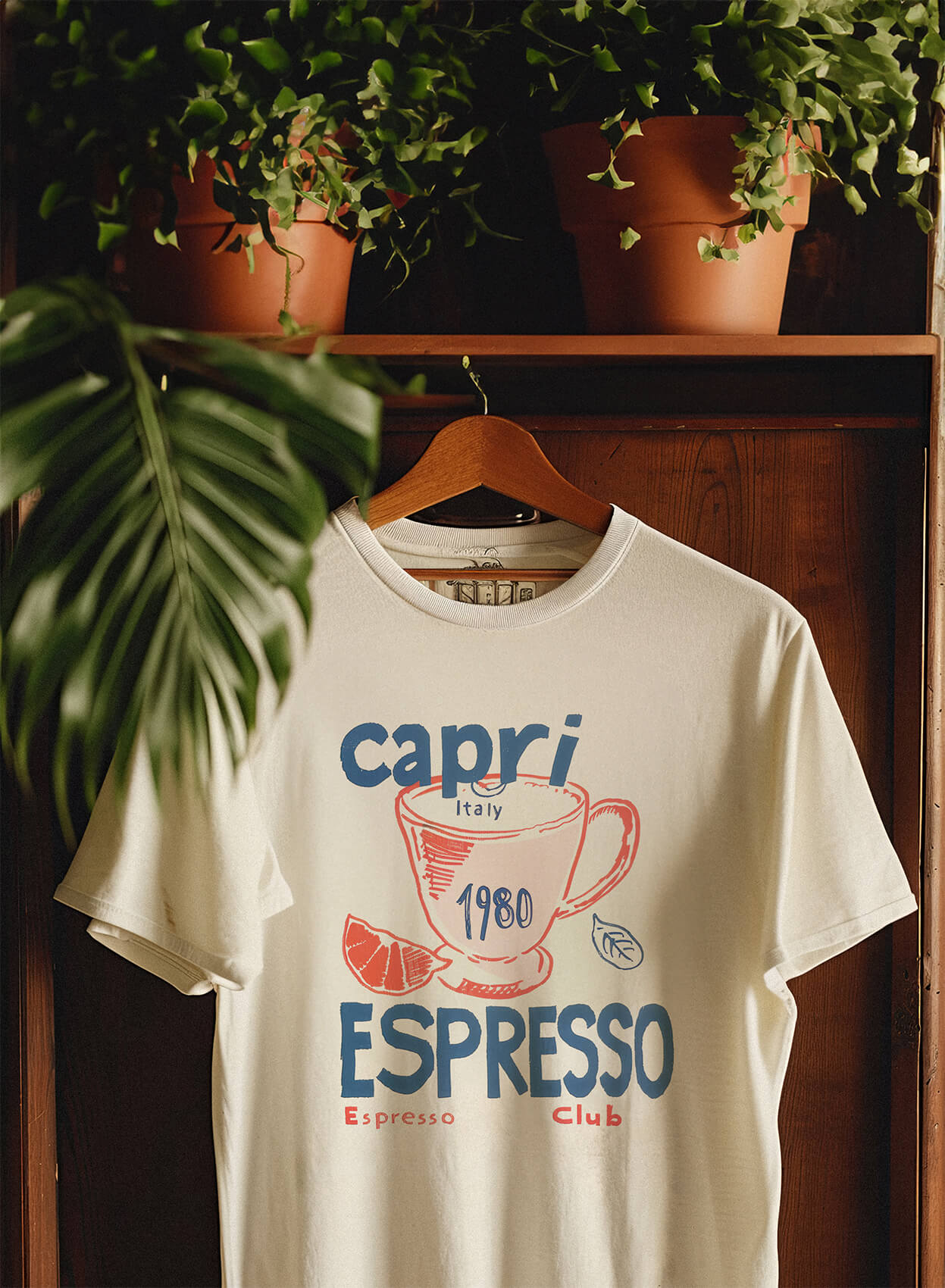 Capri Italy Espresso Club 1980 Graphic Tee