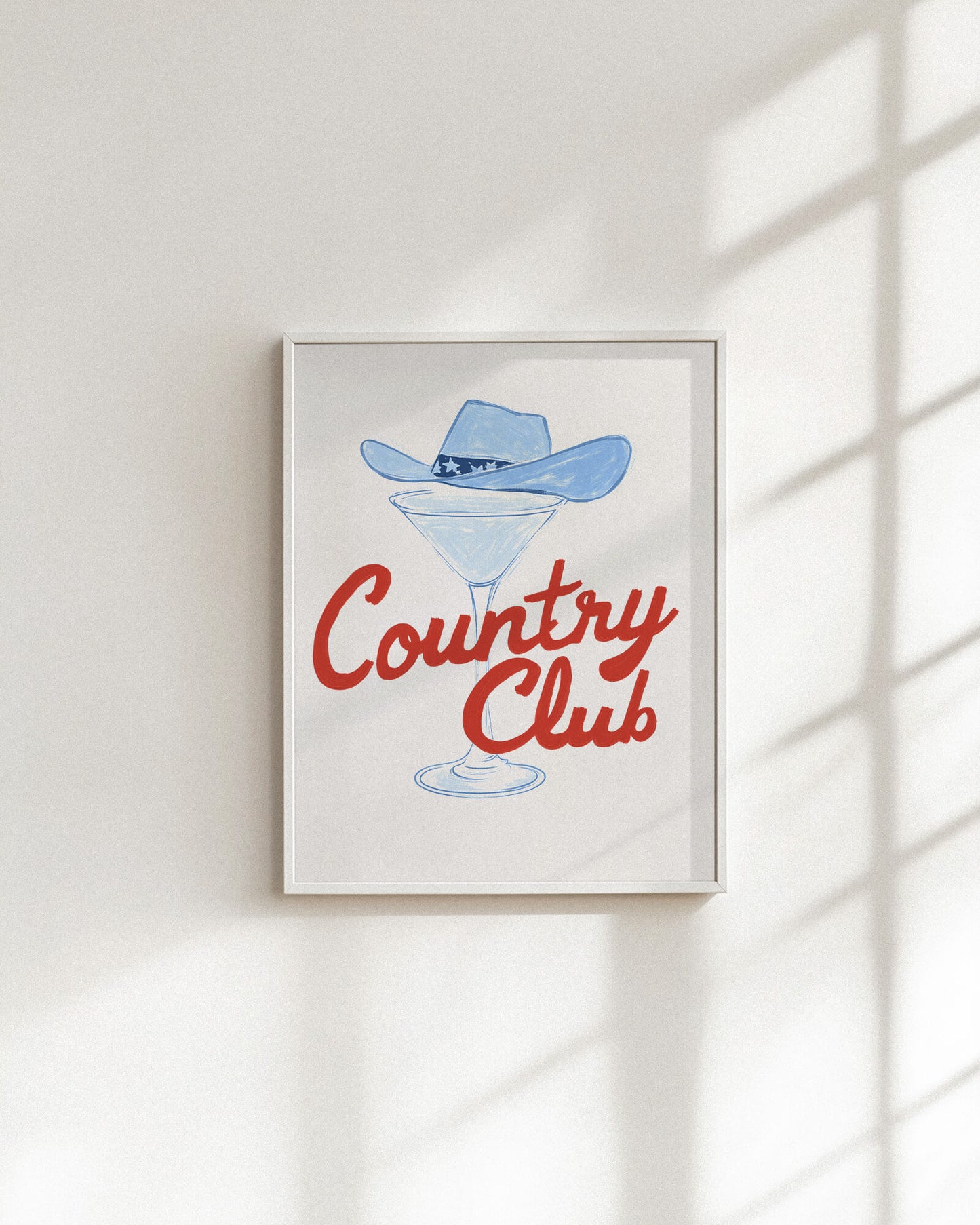 Country Club Martini Art Print