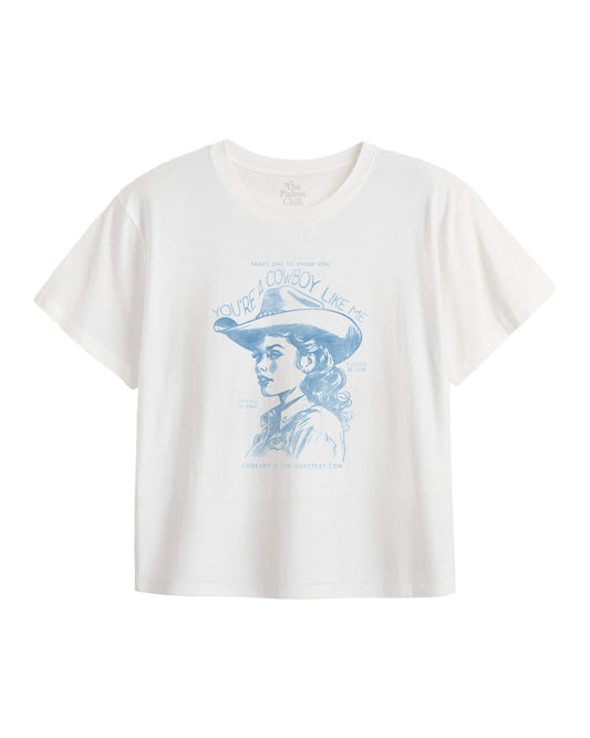 Cowboy like me crop tee