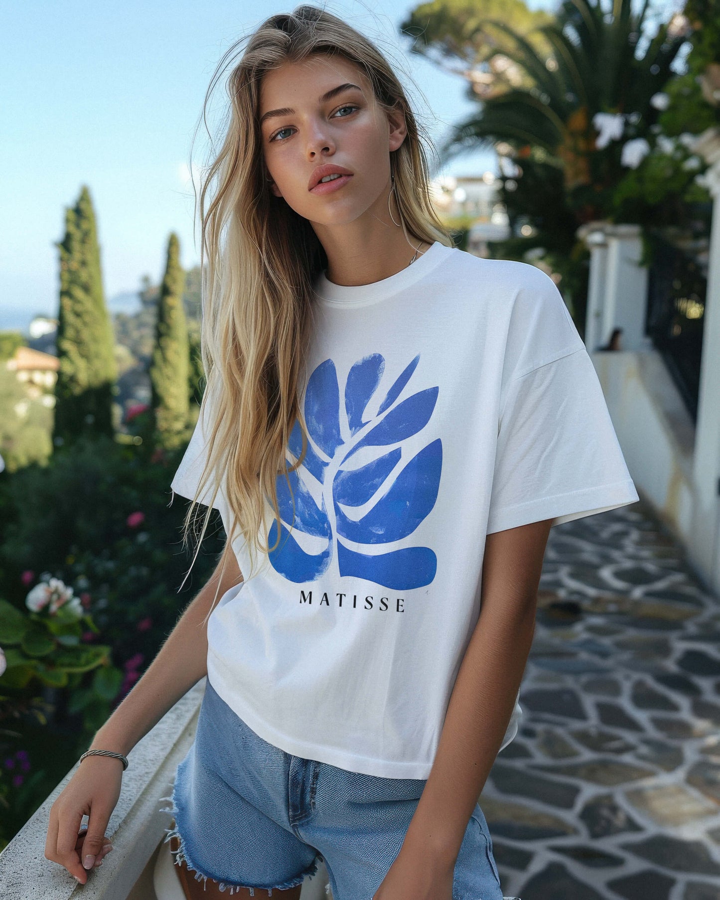 Blue Muse Matisse Graphic Tee