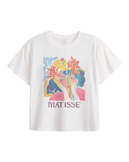 Henri Matisse Flower Painting Graphic Crop Tee