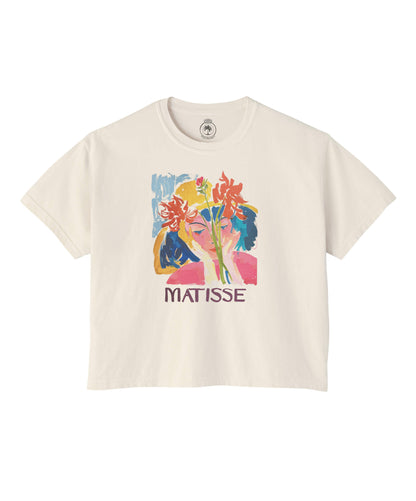 Henri Matisse Flower Painting Graphic Crop Tee