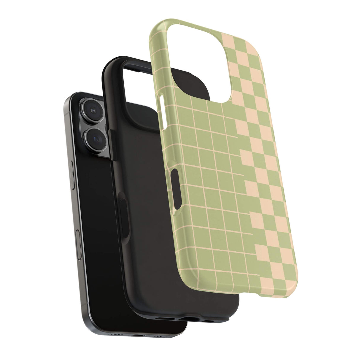 The Matcha Checkerboard iPhone Case