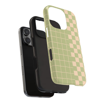 The Matcha Checkerboard iPhone Case