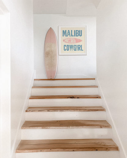 Malibu Cowgirl Summer Painting Art Print