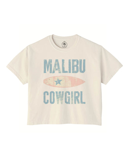 Malibu Cowgirl Surf Crop Tee