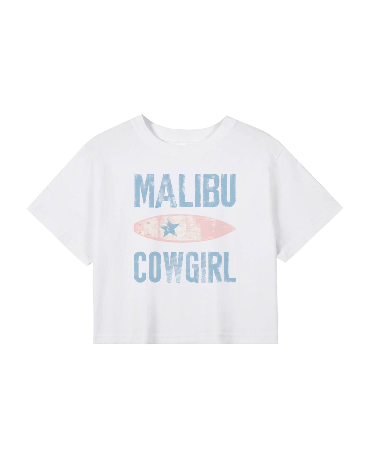 Malibu Cowgirl Surf Crop Tee