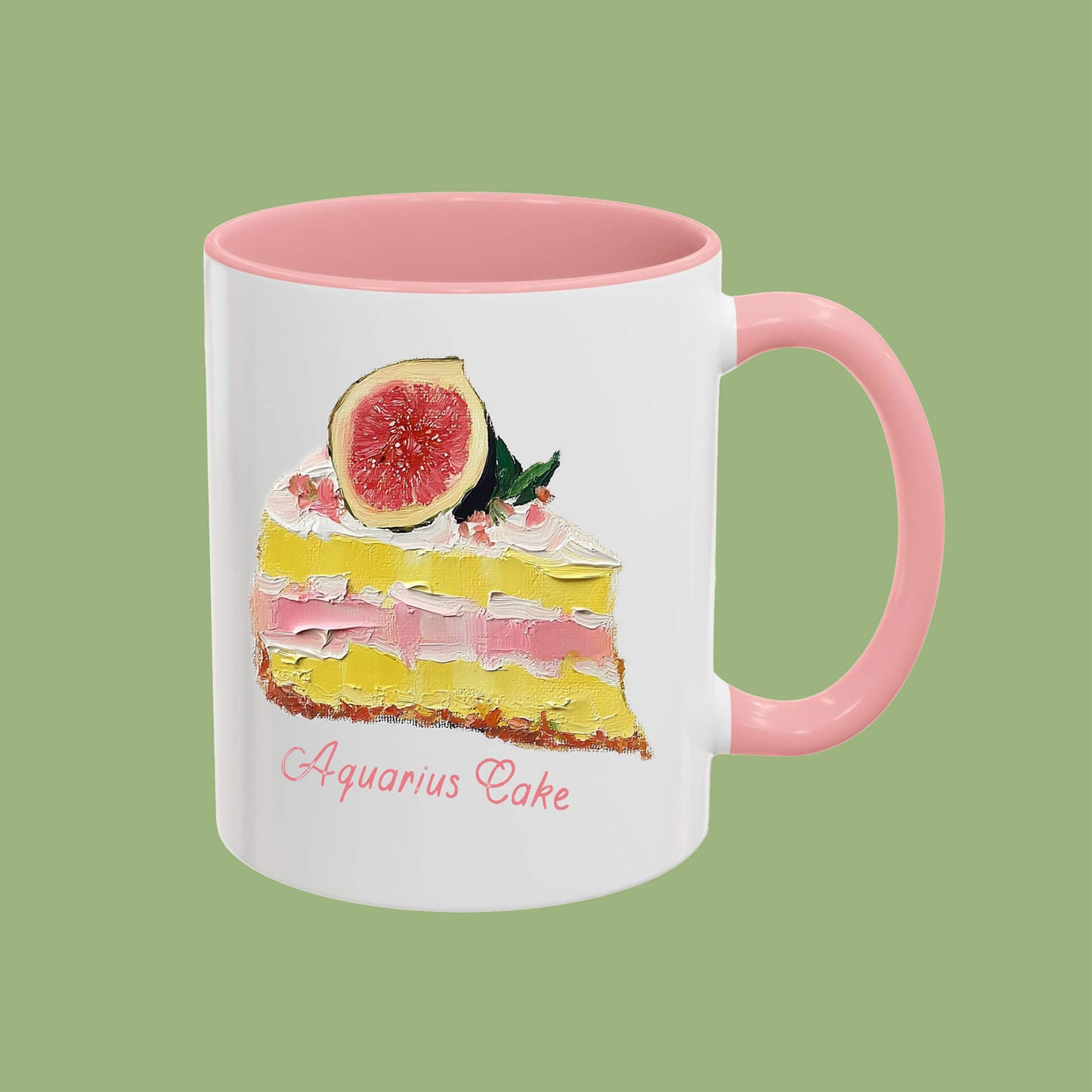 Aquarius Cake Astrology Coffee Mug