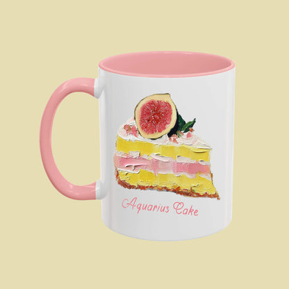 Aquarius Cake Astrology Coffee Mug