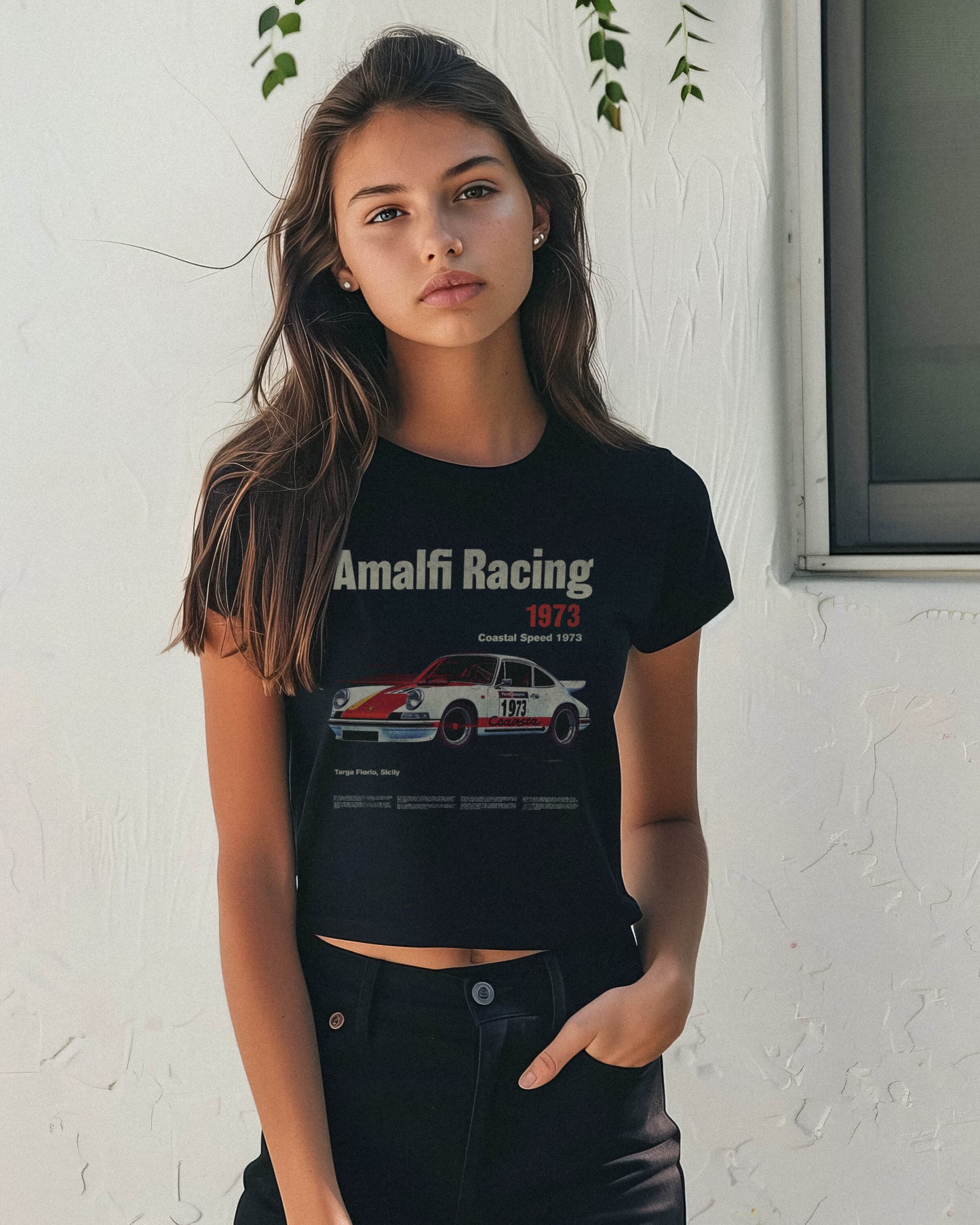 Amalfi Racing Sicily Italy Baby Tee