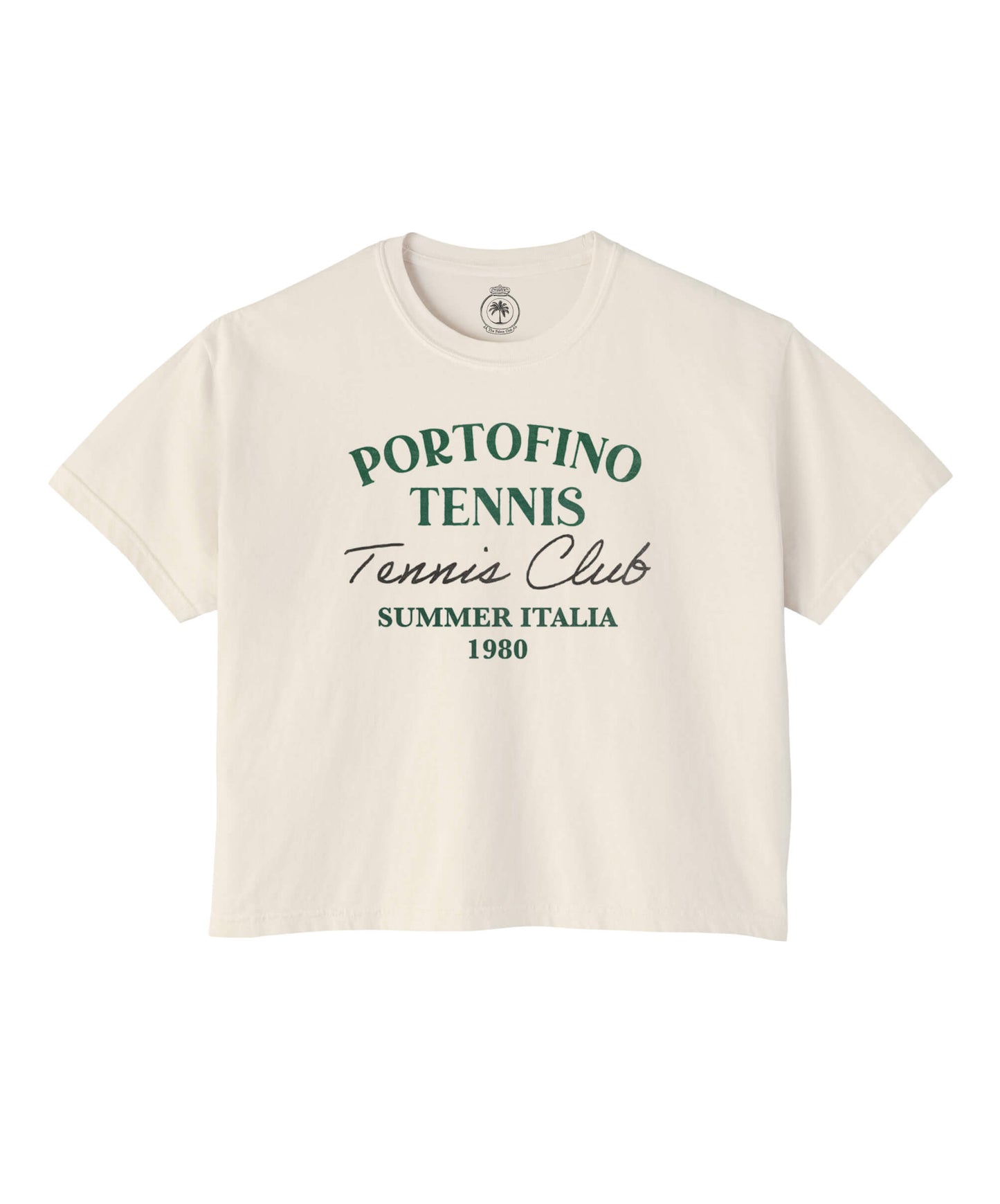 Portofino Italy Tennis Club Crop Tee