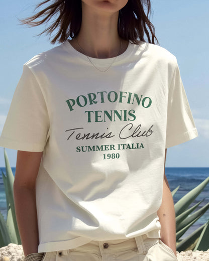 Portofino Italy Tennis Club 1980 Graphic Tee