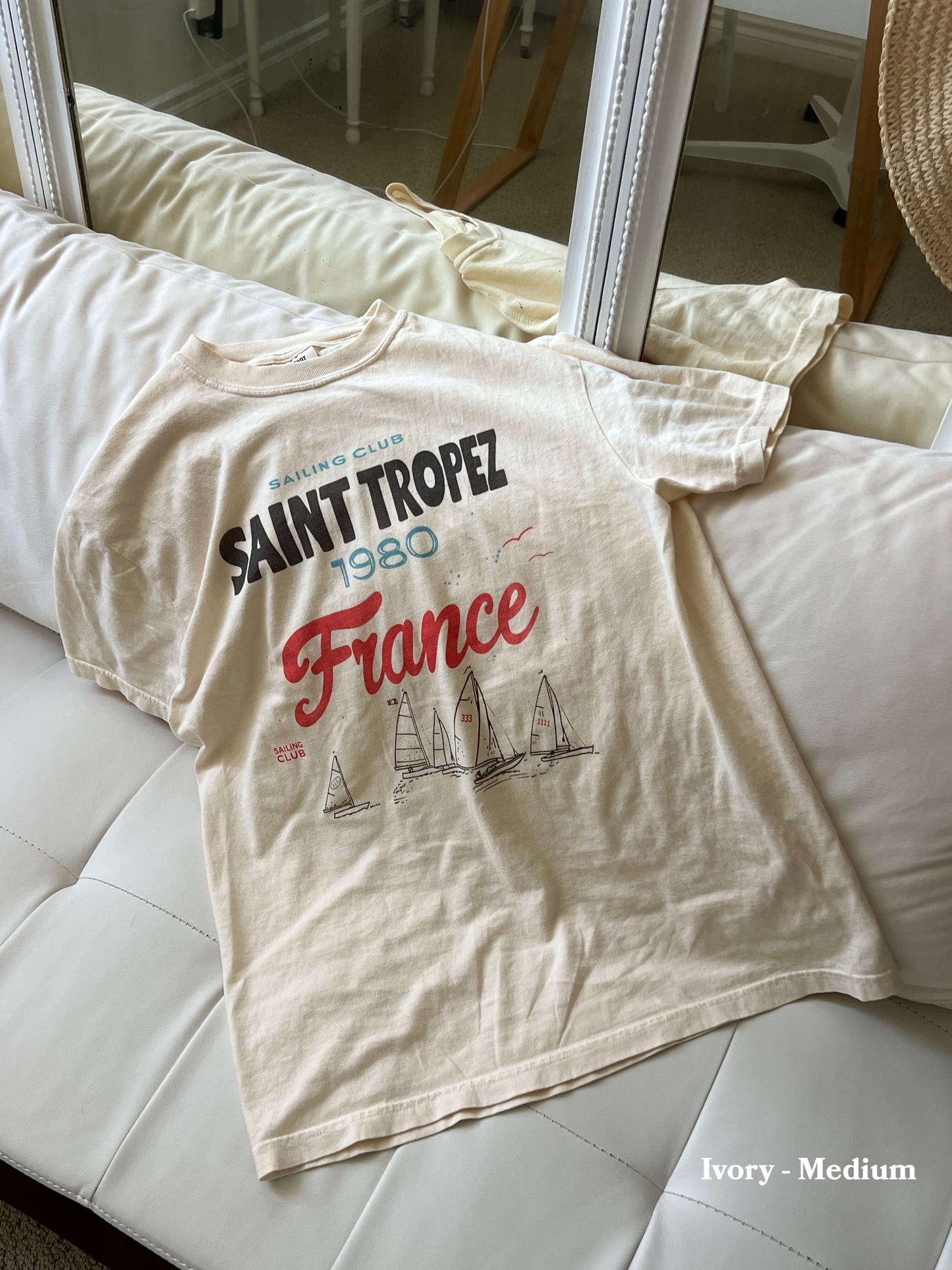 Saint Tropez France Sailing Club Graphic T-Shirt