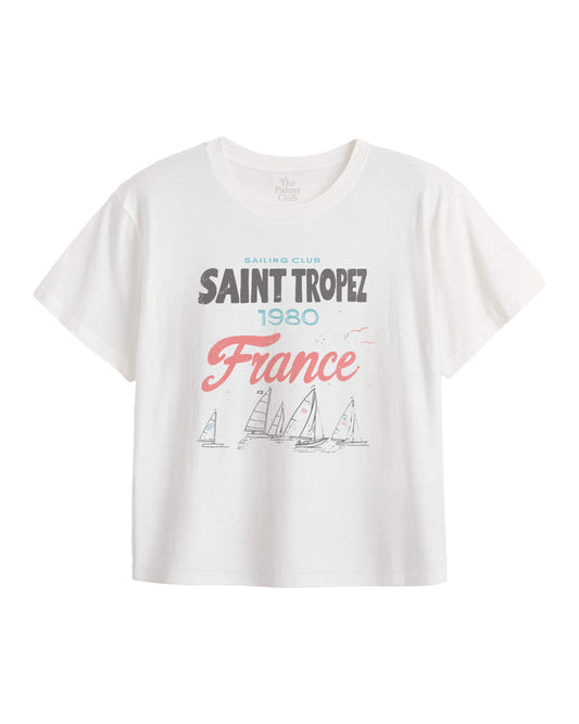 Saint Tropez Sailing Club Crop Tee